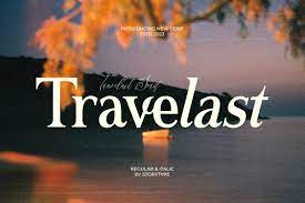 Travelast Font preview